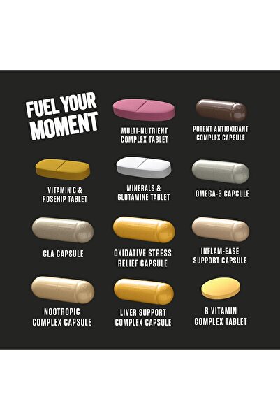 applied nutrition Black Stak, Complete Performance Complex, 30 All-in-one Sachets, Multivitamins Antioxidants And More