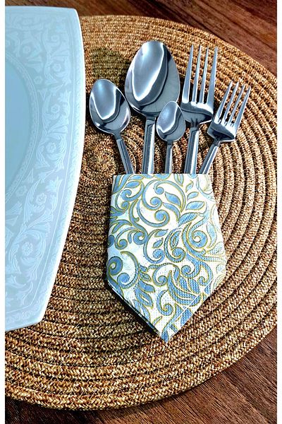 BuMeria High Quality 30 Pieces Stainless Steel Fork, Spoon Set