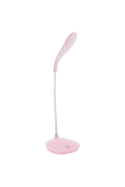 NEXTLY NEXTLY LED desk lamp, flexible, 3 intensity levels, USB charging, pink