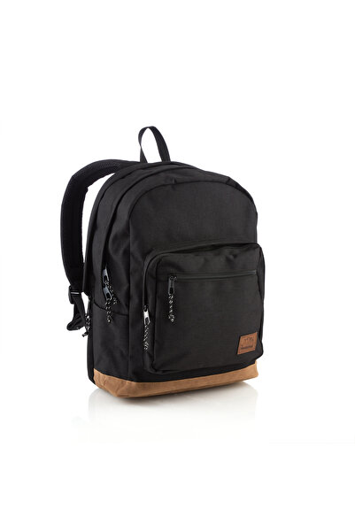 Hedgebag Hb3320-01 Sırt Çantası 2 Göz- Siyah 8681506308092