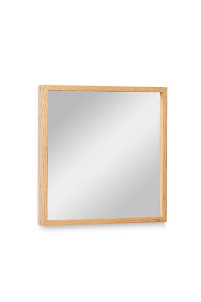 Ahşap Çerçeveli Ayna, 40x40 Kare – EDGE Serisi