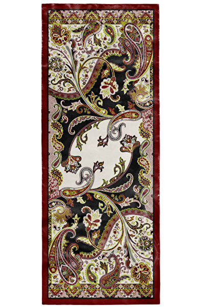 AFVENTE Drop Motif Pattern Chocolate Soft Cotton Shawl