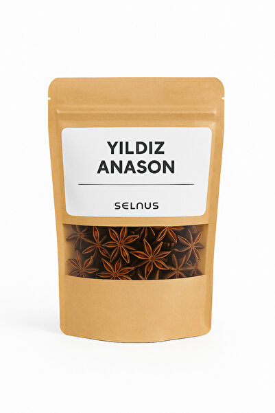 SELNUS Yıldız Anason 25 gram ( Illicium Verum ) Yıldızanason ( Star Anis )