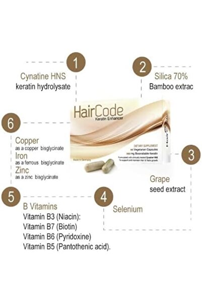 Haircode كبسولات هير كود 60 كبسولة