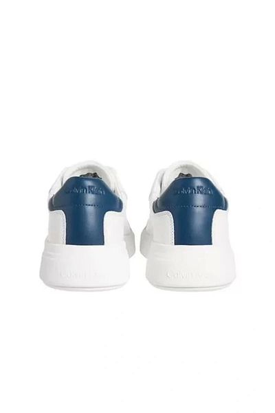 Calvin Klein Ниски маратонки с връзки Lth Erkek Beyaz Hm0hm01016-0k6