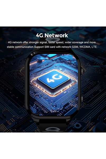 zyteq Ceas Smartwatch ZYTEQ copii, 4G, GPS/WIFI, apel video, SOS, SIM, camera HD, albastru