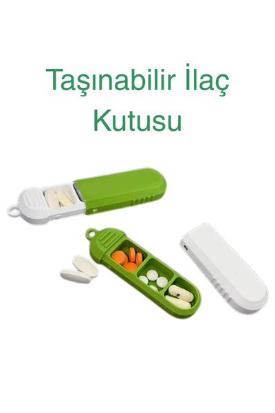 SalMall 3 Bölmeli Taşınabilir İlaç Kutusu | Mini Tablet ve Vitamin Saklama Ku...