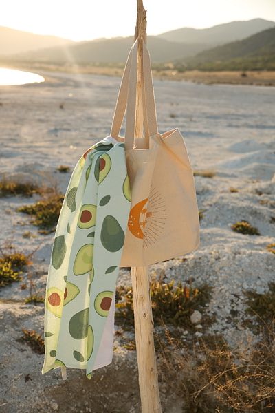Home Cotton Beach Towel and Stylish Beach Bag Set - Summer Beach and Vacation Set