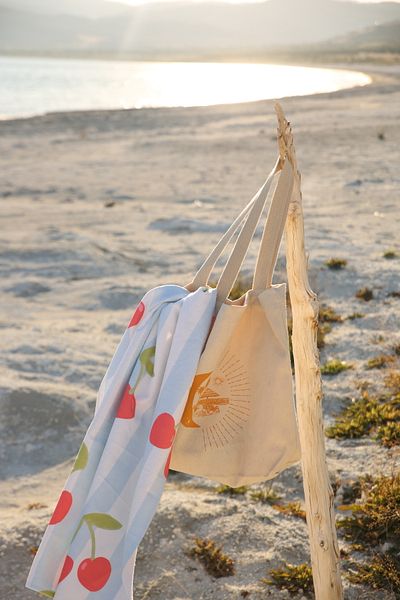 Home Cotton Beach Towel and Stylish Beach Bag Set - Summer Beach and Vacation Set