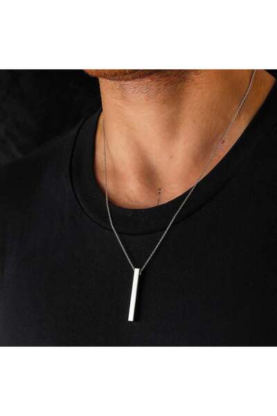 Myla "Oğluma" Çubuk Çelik Erkek Kolye Anlamlı Not Ve Hediye Kutusu