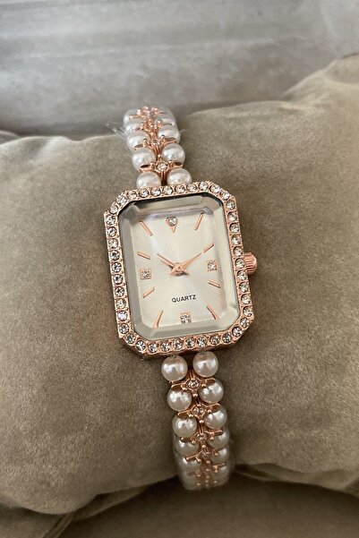 Leerybee Sk-39 Incili Vintage Kadın Kol Saati Özel Kutulu Hediye Doğum Günü K...