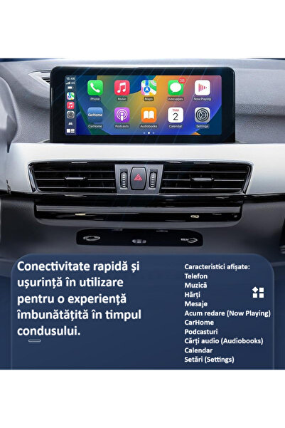 zyteq Adaptor wireless ZYTEQ® Q1M 2-in-1 CarPlay & Android Auto, WiFi 5GHz, Plug&Play, Negru-Gri