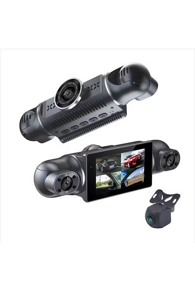 zyteq Camera video auto ZYTEQ®️Full HD, 4 lentile, WiFi, 3" IPS, Night Vision, G-sensor, neagra