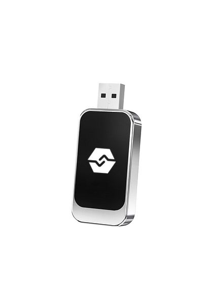 zyteq Adaptor wireless ZYTEQ® Q1BZ 2-in-1 CarPlay & Android Auto, WiFi 5GHz, Plug&Play, Negru-Argintiu