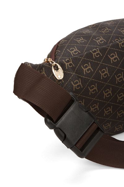Newish Women's Patterned Cross Shoulder Strap Waist and Shoulder Bag