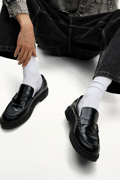Bershka Loafers with thin sole