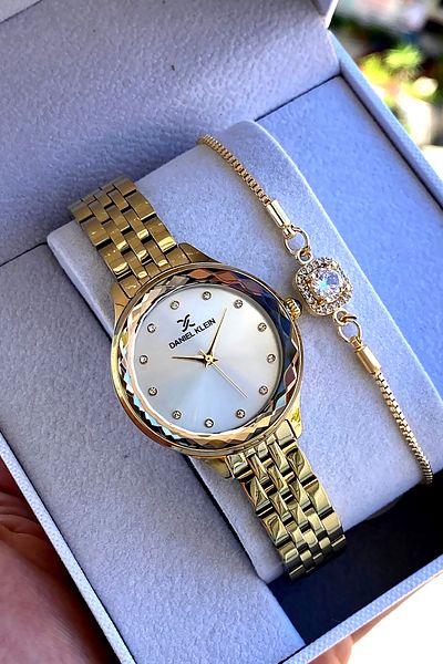 Daniel Klein 100% Original Women's Watch Special Series Waterproof Stainless Steel Band with Bracelet Gift