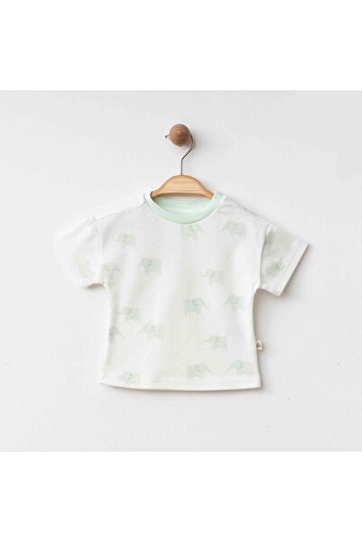 ESLENZA Printed Tshirt Mint Green