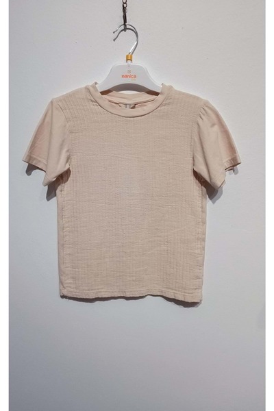 Nanica Kids Pre-Woven Garnished Tshirt Bone