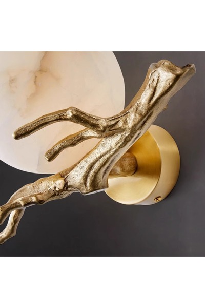 zyteq Aplica perete ZYTEQ®️ LED, lumina calda, design elegant, 20x30 cm, interior, aurie