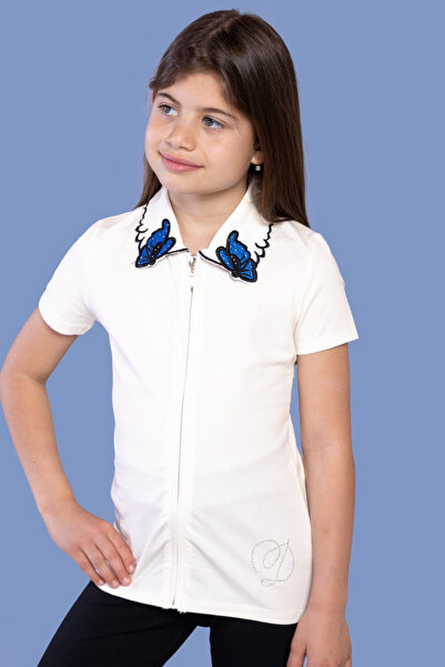 Toontoy Κοριτσίστικο μπλουζάκι με κέντημα πεταλούδας