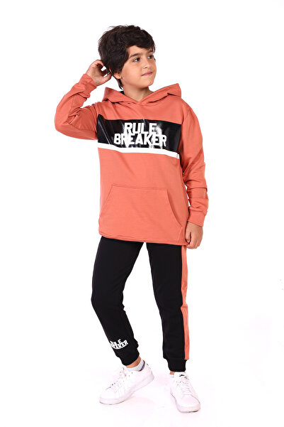 Toontoy Boy's Rule Breaker Printed Tracksuit Set