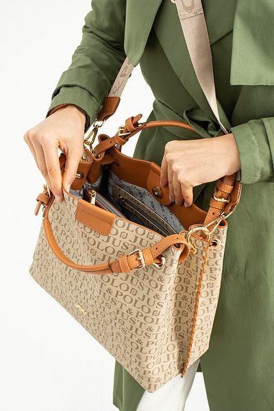 Just Polo New Season Long Strap Multi-Compartment Women's Hand and Shoulder Bag