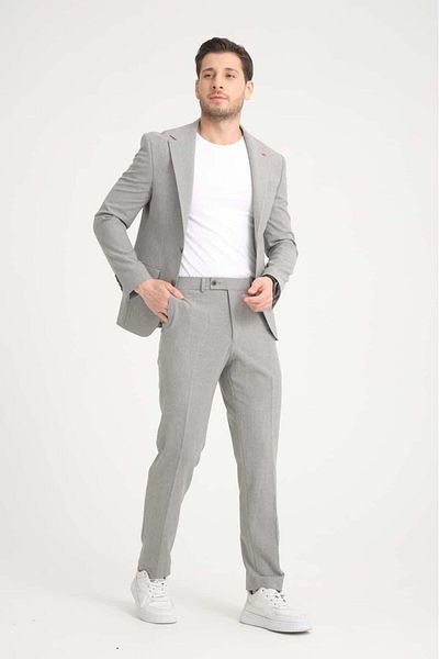 FASHİON PLAZA Men Suit Slim Fit Top Size Lilra