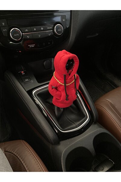 Altınay Kırmızı Vites Hoodie-Araba Için Komik Aksesuar -Eğlenceli Ve Koruyucu Tasarım-Gerçek Vites Poları