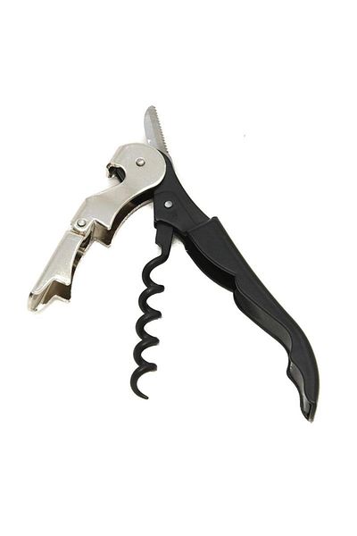 Bunionettes Stainless Steel Metal Corkscrew With Bottle Cap Opener Function Professional Bottle Gazoz Wine Cap Opener