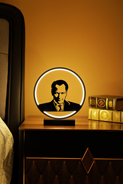 ARTILED Modern Atatürk Portre Metal LED Masa Lambası Dekoratif Gece Lambası |...