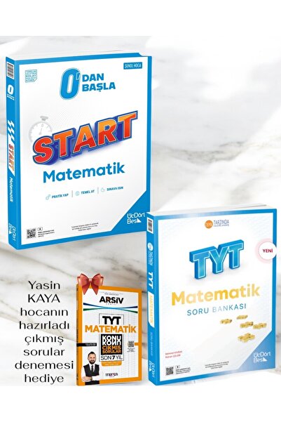 Üç Dört Beş Yayıncılık 2026 345 Start matematik Ve 345 TYT Matematik Soru Ban...