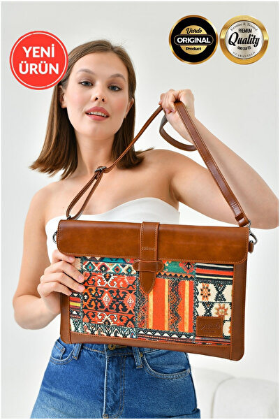 Vardo Helene Uzun Askılı '' Macbook Pro-Air 14/13.3/13 Inç 33x23 Deri Kılıf V...