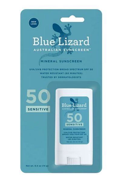 Blue Lizard Sensitive Australian Sunscreen - Spf 50 Mineral Stick 14g
