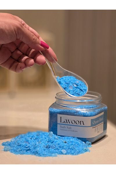 Lavoon Ocean 250g. Manicure Pedicure Salt / Bath Salt / Epsom Salt / English Salt