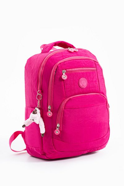 Kingston Hill Crinkle Fabric Lightweight Backpack - Suitable for School/Daily Use, Waterproof, Multi-Compartment