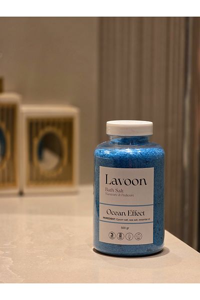 Lavoon Ocean 500g. Manicure Pedicure Salt / Bath Salt / Epsom Salt / English Salt