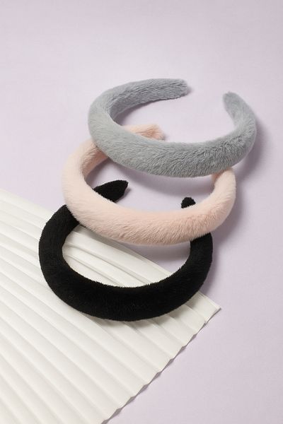 PREGIO 3 Pieces Plush Soft Fabric Crown
