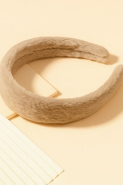 PREGIO Women's 3 cm Plush Soft Fabric Crown