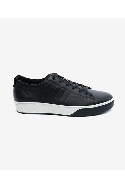 Greyder Pantofi negri din piele naturală pentru bărbați de mărime mare 5Y1SA13292L