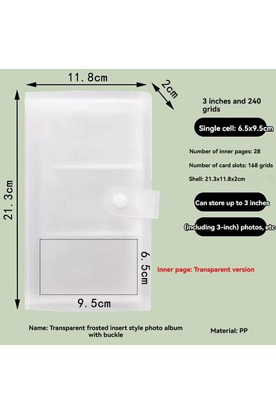 Choice 240 Cards-puith Polaroid Photo Album Contents 120/240 Slot | Polaroid Album Photo Book | Postcard Ph