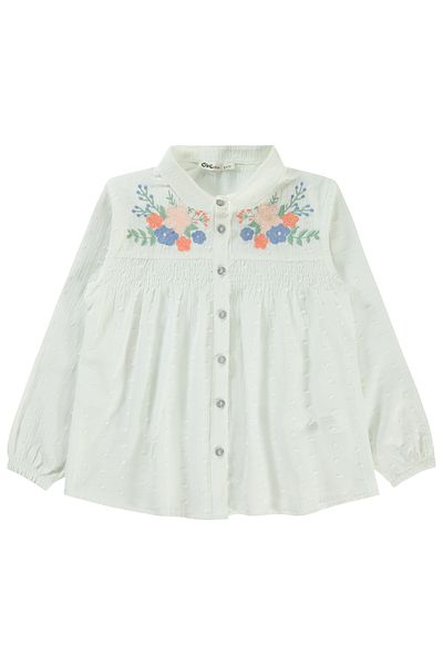 Civil Girls Girl's Shirt 6-9 Years Ecru