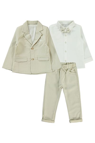 Concept. Boy's Beige 4-Piece Set - 2-5 Years Concept