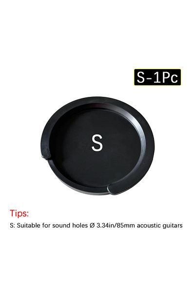Choice Black Acoustic-Electric Guitar Sound Hole Cover Classical Noise Reduction, Buster Muffler, Prevent F