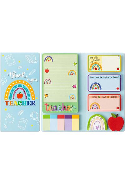 Choice Coloful Teachers' Day Theme Sticky Note Combination This Multi-piece Set Of Cute School Themed Handb