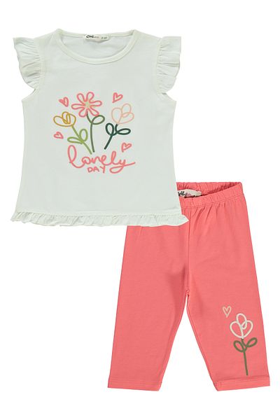 Civil Girls 2-5 Years Old Girl's Ecru Suit Set