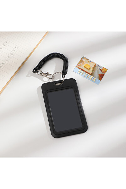 Choice Black card sleeve1 Simplified Black Student School Card, Anti Loss Pro...