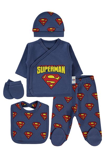 Superman Indigo Baby Boy Bodysuit Set