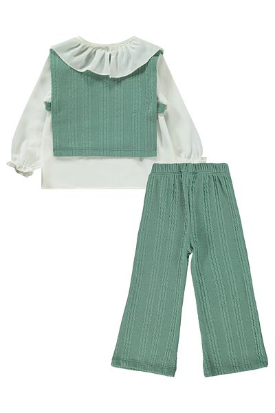 Civil Girls Cagla Green Girl's Set 2-5 Years