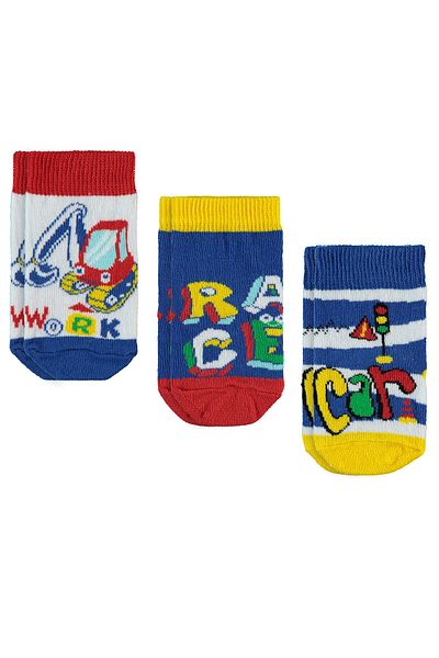 Civil Baby 6-18 Months Baby Boy Blue Socks Set - 3-Piece